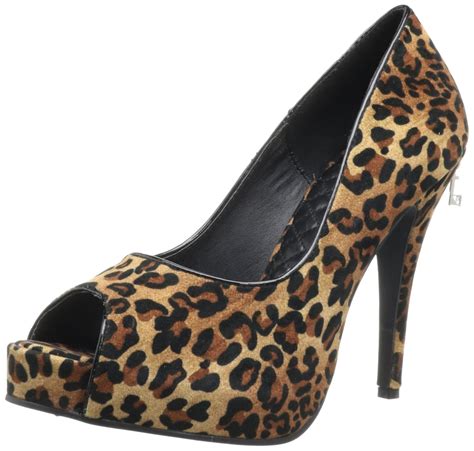 Buy Penthouse Women's Harlow Peep Toe Pump,Leopard,10 M US at Amazon.in