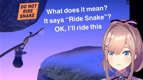 Image result for Getting Over It Do Not Ride Snake