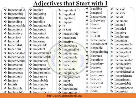 Adjectives that start with i 680 adjectives starting with i - Artofit
