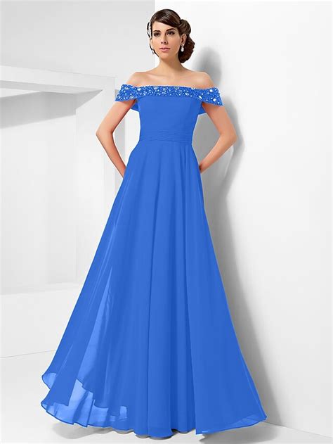 Ball Gown Open Back Dress Formal Evening Military Ball Floor Length ...