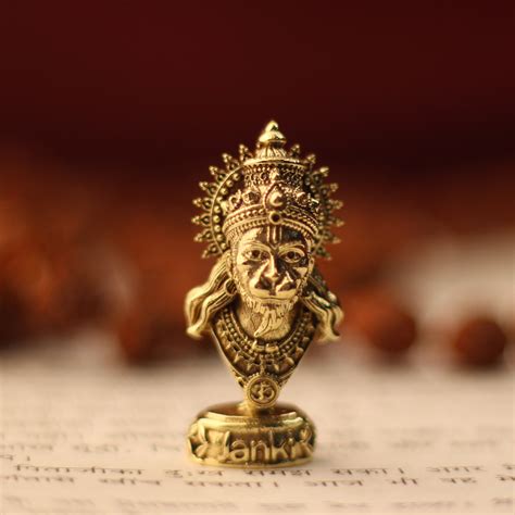 Shri Mukharbind Hanumanji Idol/Murti in Pure Brass – thejanki.com