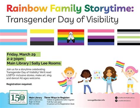 Rainbow Family Storytime: Celebrating Transgender Day of Visibility ...