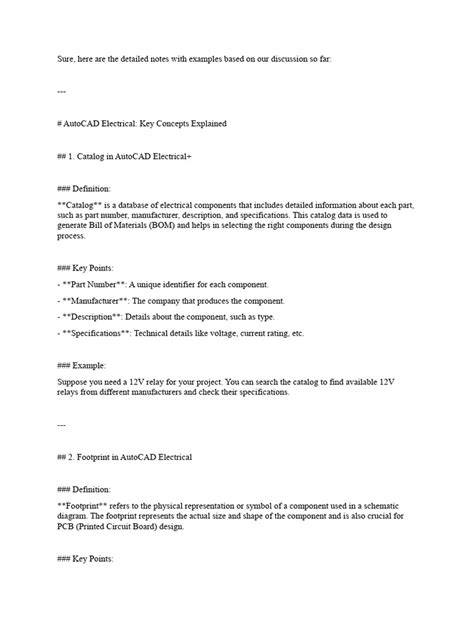 Image result for Examples of Notes On AutoCAD