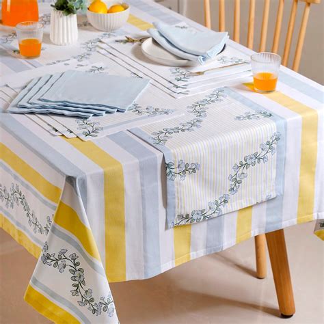Azzurro Chic Table Linen Set Of 14 Online - Premium Table Mat | Nestasia