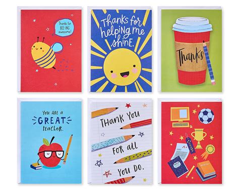 Teacher Appreciation Week Card Ideas