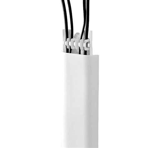 Buy 4 Pcs Wall Cable Management Covers - Paintable, Flat Design 11.8 ...