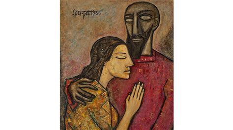 FN Souza painting The Lovers sells for a record-breaking $4,890,000 ...