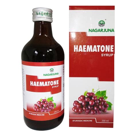 Buy Nagarjuna Ayurveda Haematone Syrup, 200 ml | 19 Minutes Delivery ...