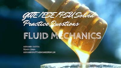 Fluid Mechanics Solved MCQ | Part 1 - Civil Engineering With Akhand Dutta