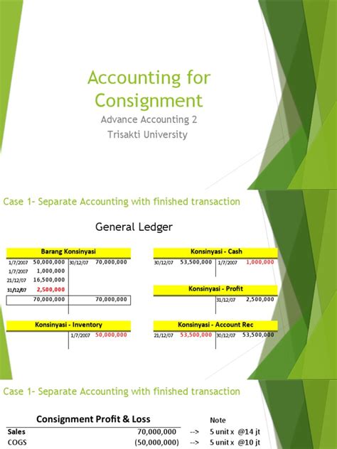 Image result for Consignment Account Format
