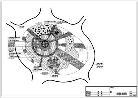 某景观园路铺装设计施工平面CAD图