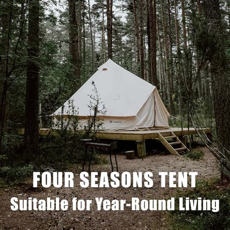 ShinHye Canvas Bell Tent Yurt Tent 4 Seasons for Camping India | Ubuy