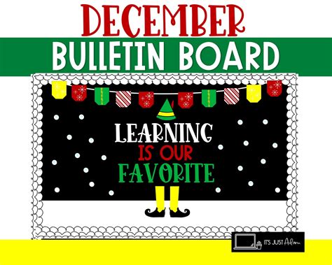December Bulletin Board Christmas Door Decor Learning is Our Favorite ...