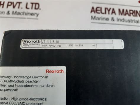 Rexroth Vt11118-10 Analog Amplifier Module – Aeliya Marine Tech