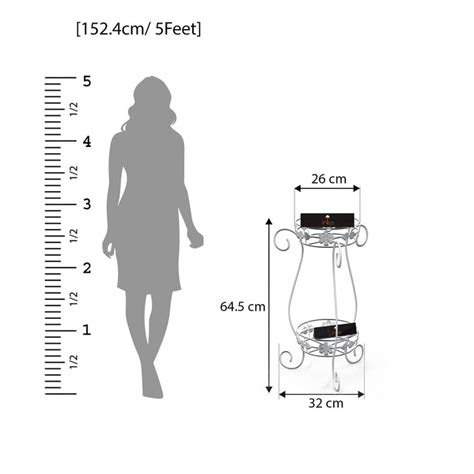 Buy Metal Flower Pot Stand‎ (White) Online at woodentwist — WoodenTwist