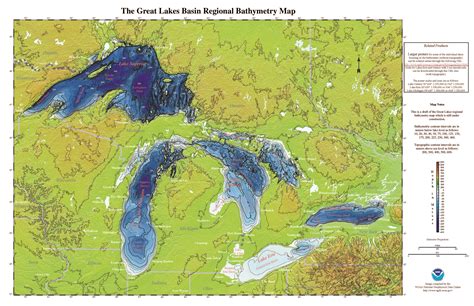 Lake Superior Depth Map