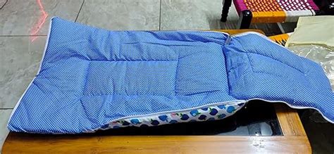 Fareto Born Baby Apple Print Mattress with Net & Sleeping Bag(Purpal)(0 ...