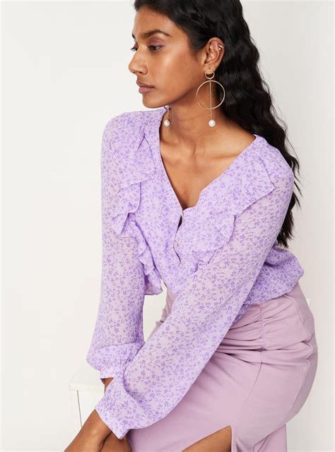 Buy Women Printed Ruffle Details Casual Top Online at just Rs. 799.0 ...