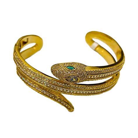 Gold Luxury Snake Bracelet | Hand Bracelet Gold | JH Luxe Jewellery ...