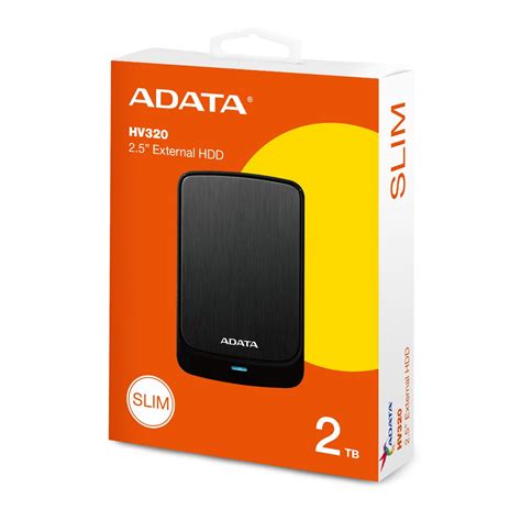 ADATA HV320 2TB USB 3.2 External Portable Hard Disk-Black - tpstech.in