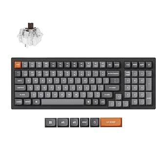 Keychron K4 Max Mechanical Keyboard Wireless with Number Pad, 2.4 GHz ...