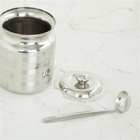 Buy Corsica Aristo Stainless Steel Ghee Pot with Spoon - 350ml from ...