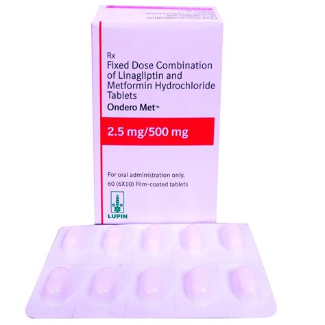 ONDERO MET 2.5MG/500MG - Strip of 10 Tablets : Amazon.in: Health ...
