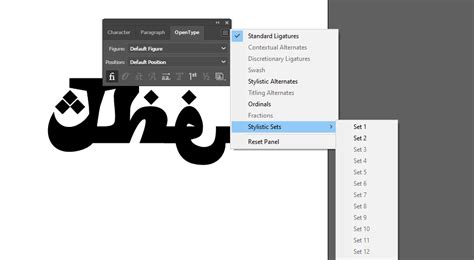 Image result for OpenType Features