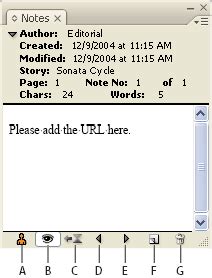 Using editorial notes