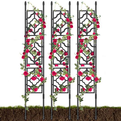 5 Feet Garden Trellis for Climbing Plants, Kalolary Plant Screen ...
