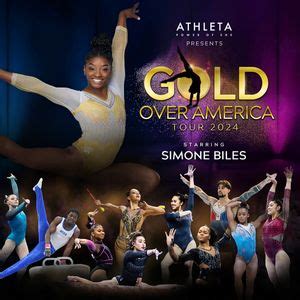 Simone Biles performing live in Charlotte , Spectrum Center, Charlotte ...