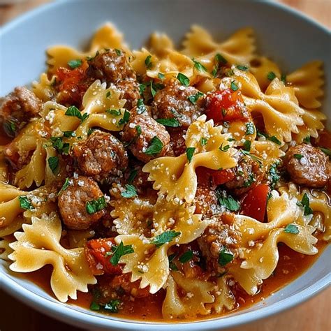 Italian Sausage Bow Tie Pasta Recipe