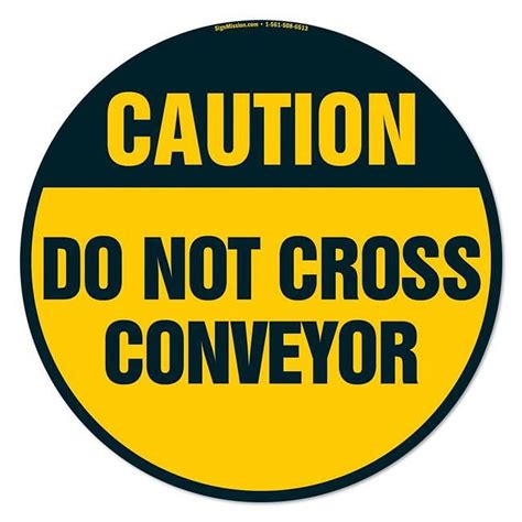 SignMission 16 x 16 in. Non-Slip Circle Vinyl Floor Decal - Do Not ...