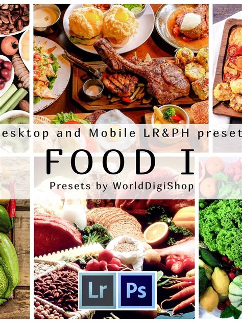 40 Food Lightroom Presets Exclusive Collection, Desktop Presets, Mobile ...