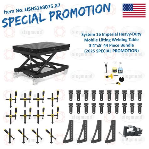 System 16 Imperial Series (INCH) Welding Tables and Fixturing Accessor – tagged "Mobile Lifting ...