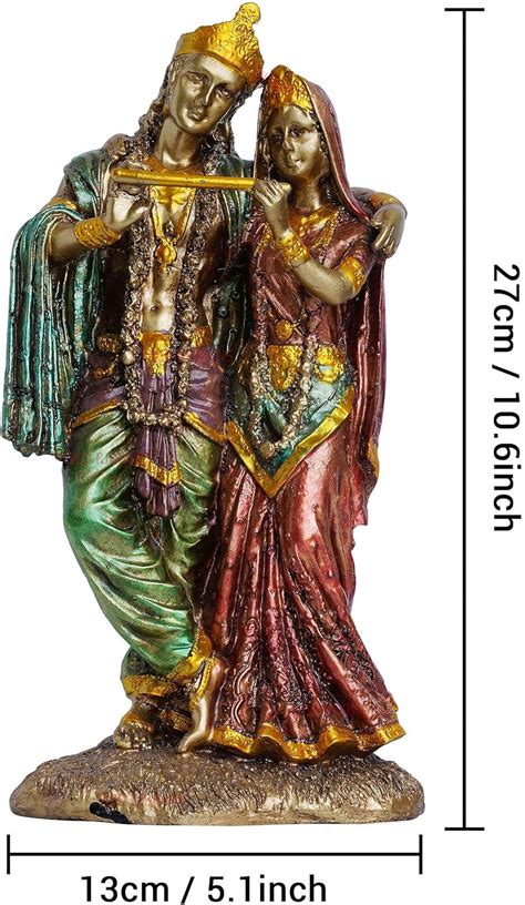 TIED RIBBONS Lord Radha Krishna Statue - Hindu God Sculpture for India ...