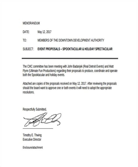 Image result for Proposal Memo Examples