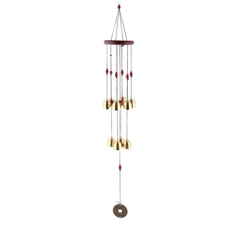Generic Copper Alloy Bells Home Round Wood Top Hanging Birthday Gift ...