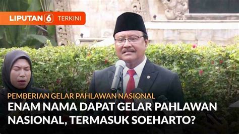 Prabowo Akan Beri Gelar Pahlawan Nasional ke Enam Nama, Termasuk ...