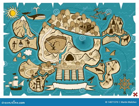 Treasure Map Stock Photo - Image: 14871370