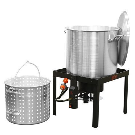 Buy Loco Cookers 80 Quart SureSpark Seafood Boil and Steam Kit with ...