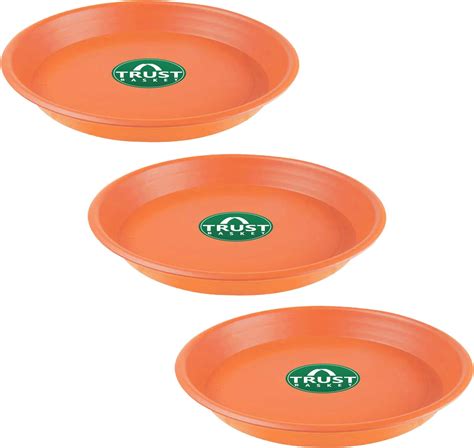 TrustBasket UV Treated Round Bottom Tray(Plate/Saucer) Suitable for 6 ...