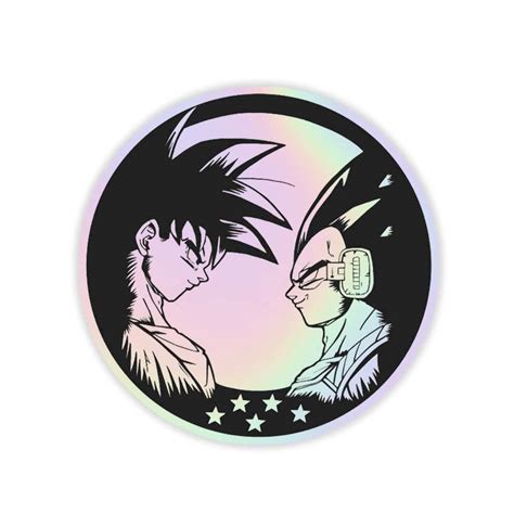 Goku vs Vegeta Holographic Sticker – sticckiz.com