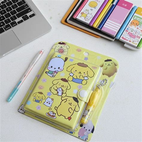 Pompompurin Secret Diary with Magic Pen – Cute Sanrio Notebook for Kid ...