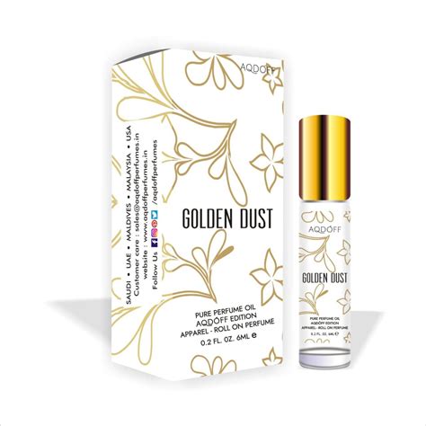 Buy AQDOFF Aromatics Golden Dust Pure Perfume Oil 6Ml | Premium Luxury ...