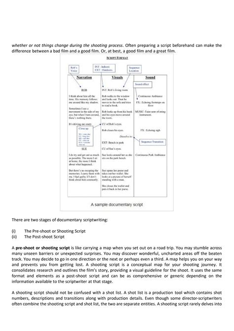 Image result for Example of a Script Format
