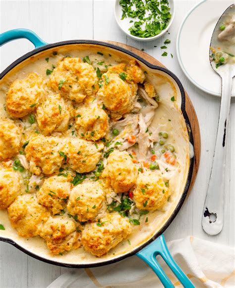 Chicken Cobbler with Red Lobster Cheddar Biscuit Topping - Little Black ...