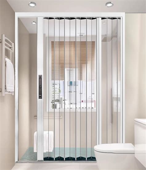 Amazon.com: Shower Accordion Folding Doors for Bathroom/ Kitchens, 200 203 210 Cm Tall Indoors ...