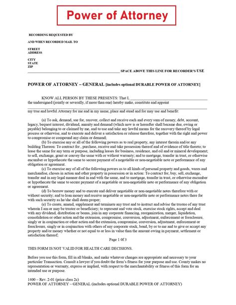 Power Of Attorney Template Philippines