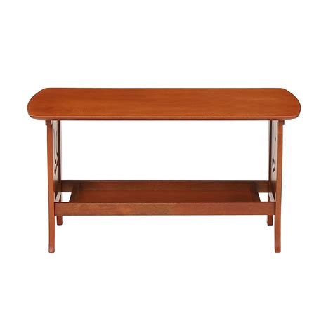 Woodness Groot Solid Wood Coffee Table (Dirty Oak Finish, Brown ...